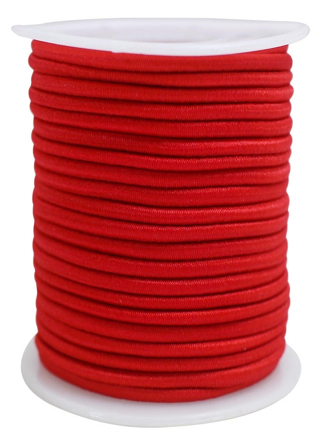 ZHFMLY Red Elastic Beaded Cords 2mm 2/25 inch Elastic Cord String for Bracelets,Small Bungee Shock Cord for DIY Crafts, Beading and Sewing 48ft(ZH171) - Image 1