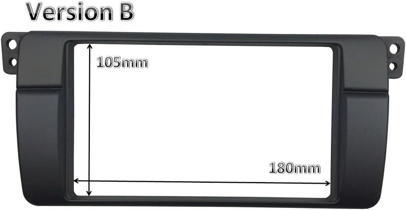 DKMUS 179x105mm Opening Dash Installation Trim Kit for BMW 3 Series M3 E46 Double Din Radio Stereo DVD Facia - Image 2