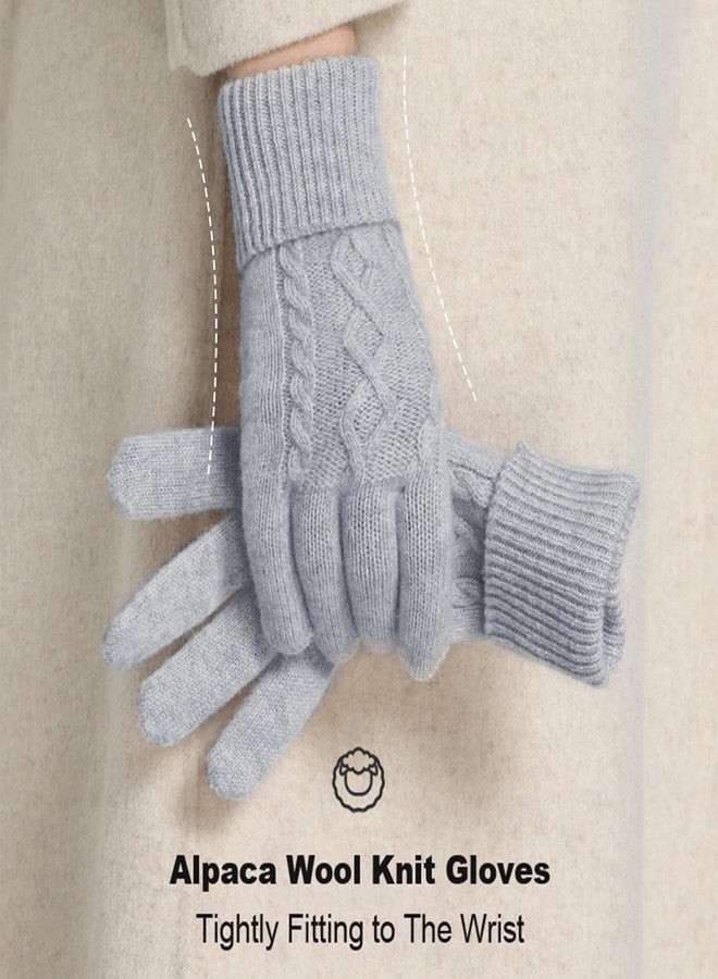 Tavaleu Womens Winter Gloves - Gloves for Women Cold Weather, Warm Touch Screen Fleece Lined Gloves, Elastic Cuff Knit Gloves - Image 4