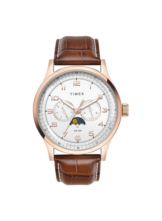 TIMEX Analog Watch for Men with Round Dial & Water Resistant Man's Wrist Watches - Image 1