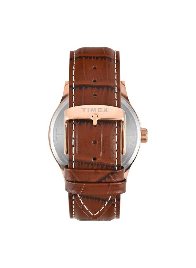 TIMEX Analog Watch for Men with Round Dial & Water Resistant Man's Wrist Watches - Image 4