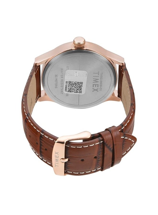 TIMEX Analog Watch for Men with Round Dial & Water Resistant Man's Wrist Watches - Image 3