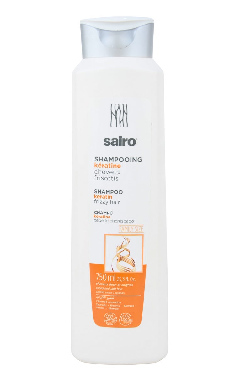 Sairo Keratin Shampoo for Frizzy Hair – Moisturizing & Smoothing - 750ml