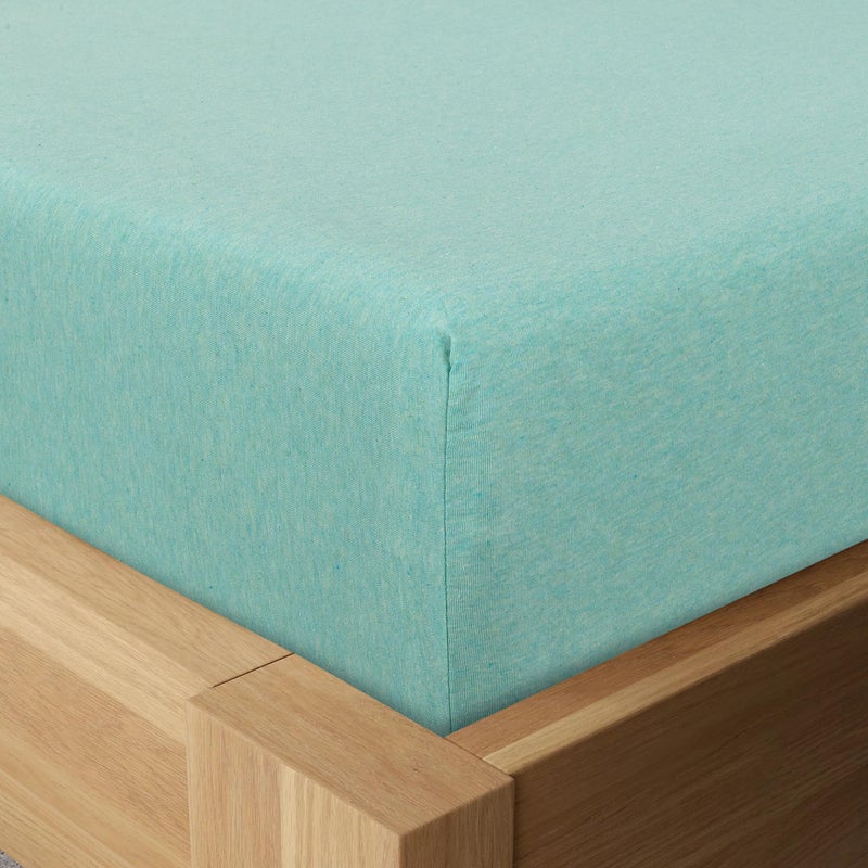 BED INC BED INC Road Trip America Jersey Sheets Full Set - Cotton (4 Pieces) Deep Pockets T-Shirt Soft Knit Stretchy Jersey Full Size Sheet Sets Set - 1 Flat 1 Fitted 2 Pillowcases (Classic Mint  Full)  - Image 5