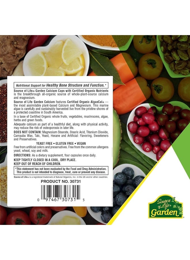 Nature's Plus Natures Plus Source Of Life Garden Calcium With Algaecal 120 Vegetarian  - Image 4