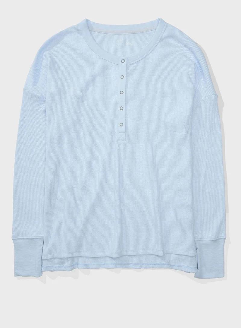 Aerie Button Detail T-shirt