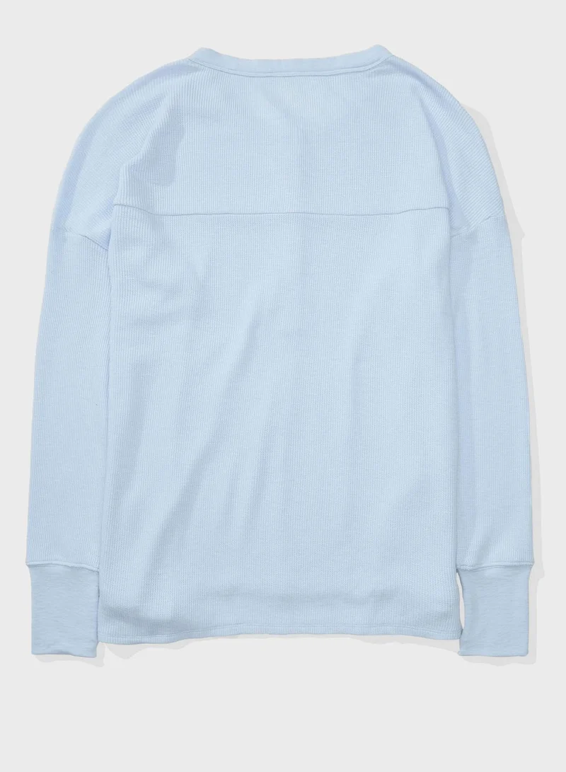 Aerie Button Detail T-shirt