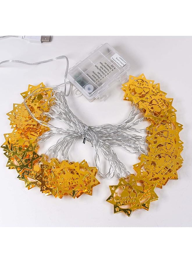 The Bros LED Eid Hanging Lights - LED Decorative Lighting for Ramadan & Eid Festivals - Perfect for Home, Living Room & Garden  - Image 1