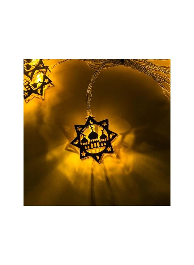 The Bros LED Eid Hanging Lights - LED Decorative Lighting for Ramadan & Eid Festivals - Perfect for Home, Living Room & Garden  - Image 4