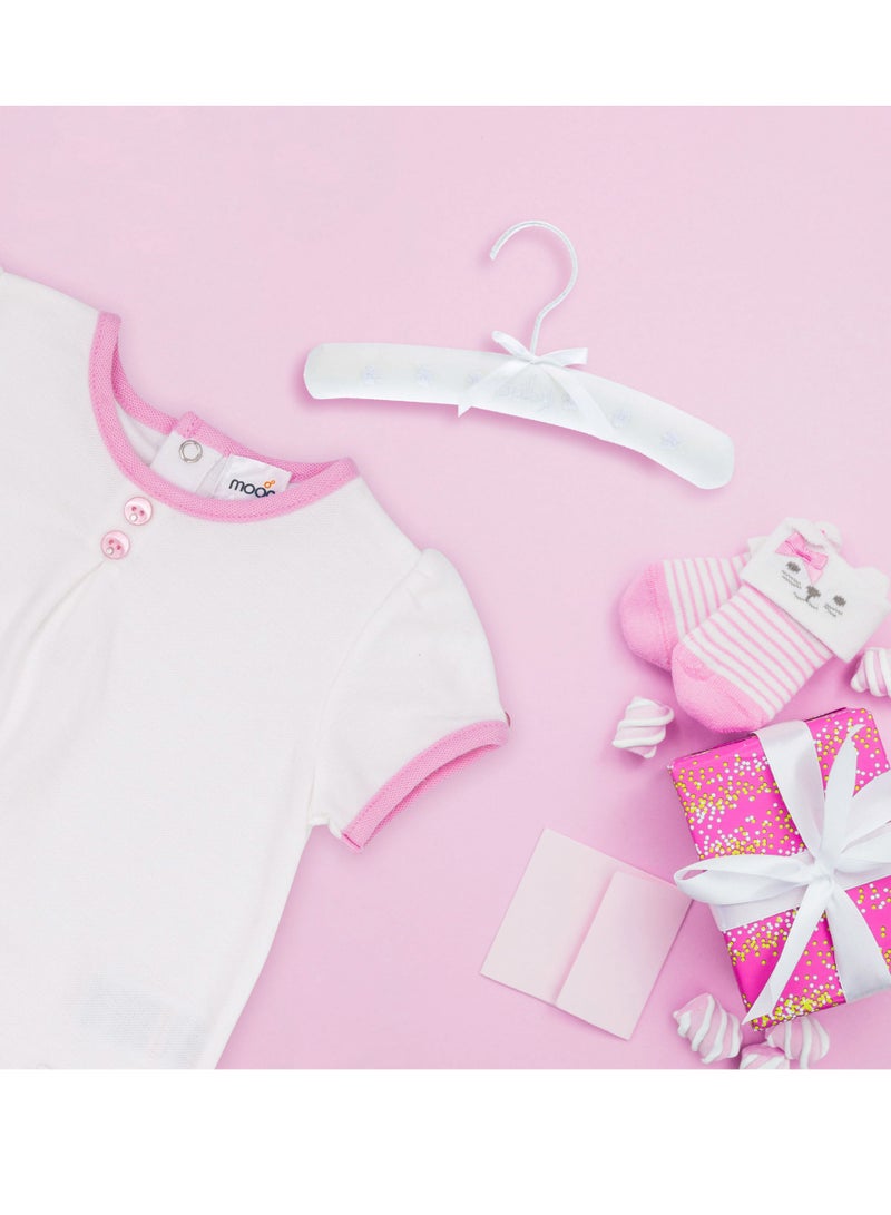 MOON 100% Cotton Top & Bloomer 0-3M Pink - Pink Stripes - Image 4