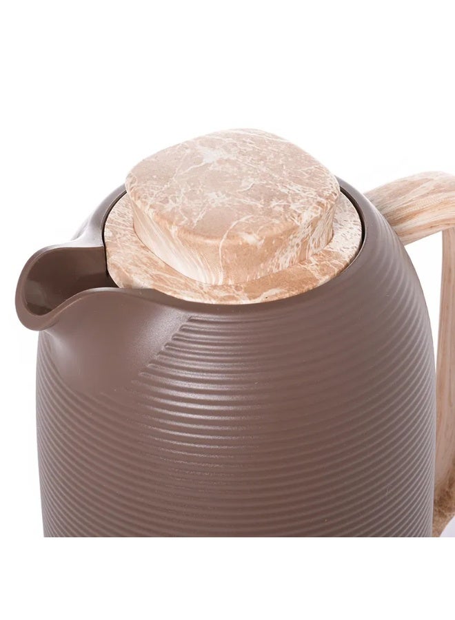 TAVOLO Carmen thermos 1 liter brown marble hand - Image 2