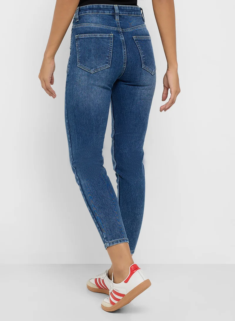 Ginger Mid Rise Skinny Jeans