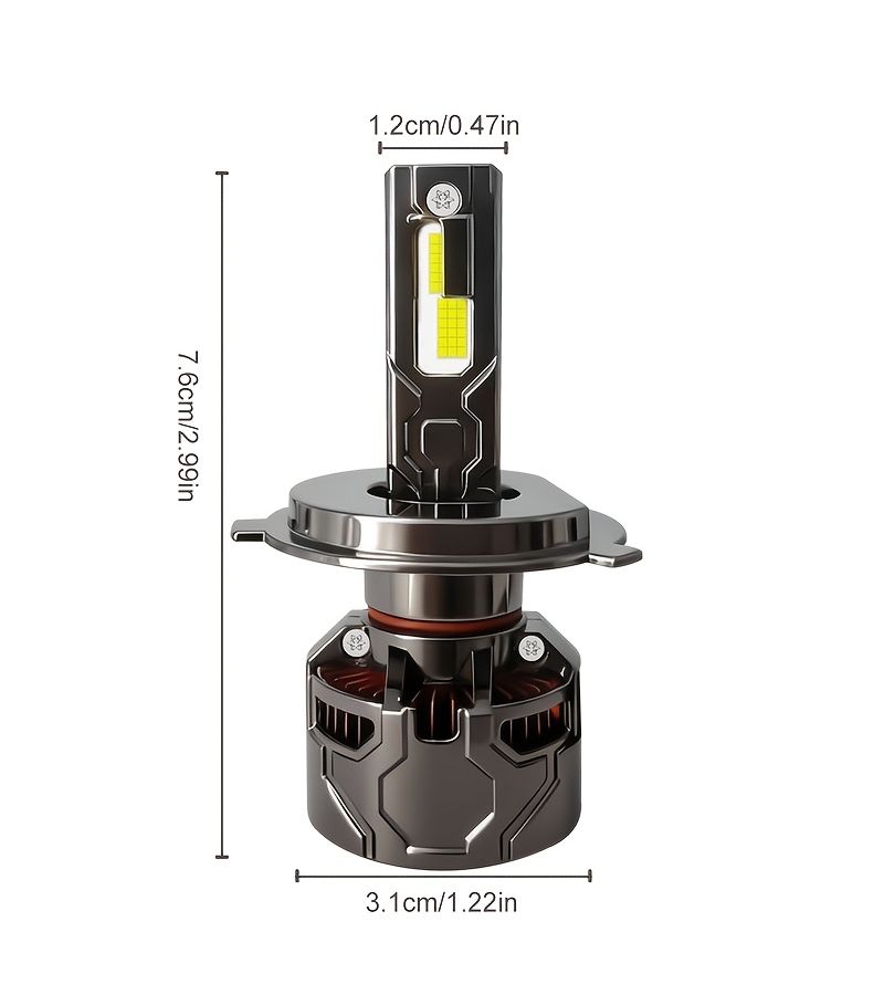 Optimized LED H7 H18 Car Headlights 59700LM 6500K White Day Night Fog Light - Image 2