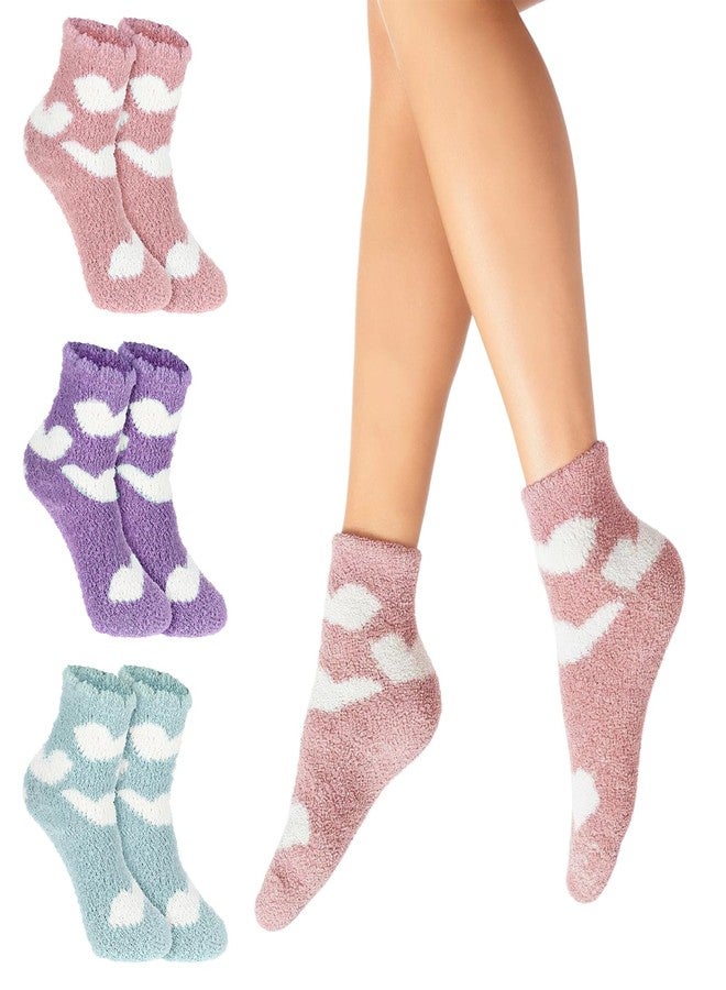 ADLABLD 3 Pairs Aloe Socks Moisturizing Spa Socks, Women Spa Pedicure Foot Care Sock, Winter Warm Home Sleeping Sock for Women Men Repairing Softening Dry Cracked - Image 1