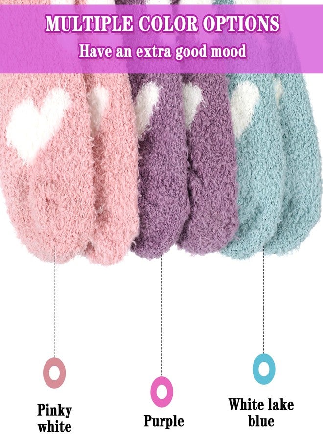 ADLABLD 3 Pairs Aloe Socks Moisturizing Spa Socks, Women Spa Pedicure Foot Care Sock, Winter Warm Home Sleeping Sock for Women Men Repairing Softening Dry Cracked - Image 5