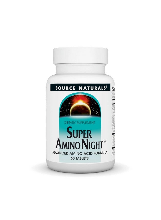 Source Naturals سورس ناتشورالز سوبر أمينو نايت - تركيبة متقدمة من الأحماض الأمينية* - 60 كبسولة - Image 1