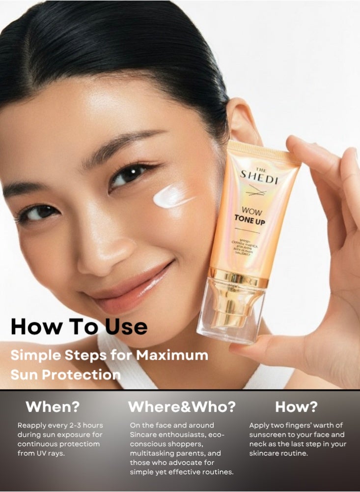 غسول جل مرطب من ذا شيدي واقي الشمس المرطب من ذا شيدي SPF 30 – كريم تفتيح وتوحيد لون البشرة وقاعدة مكياج – 50 مل (صنع في تركيا) - Image 5
