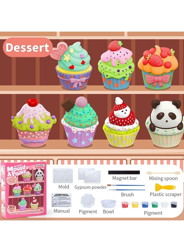 Water Moulding and Painting Set, Safe Creative Art Supplies,cake or space theme for your choice.