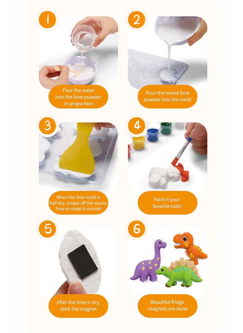 Water Moulding and Painting Set, Safe Creative Art Supplies,cake or space theme for your choice.