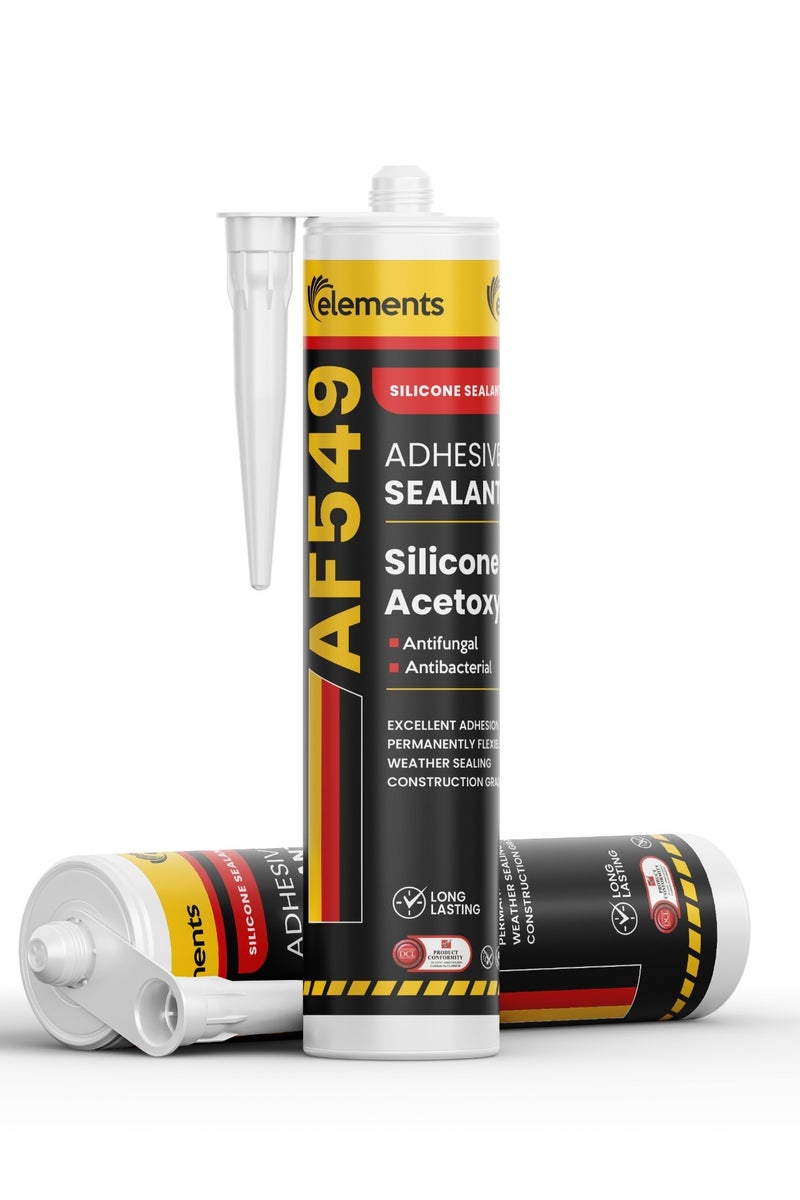 الطريق الملكي للصناعات ذ.م.م إيليمنتس AF549 مادة سيليكون مضادة للفطريات (أبيض)