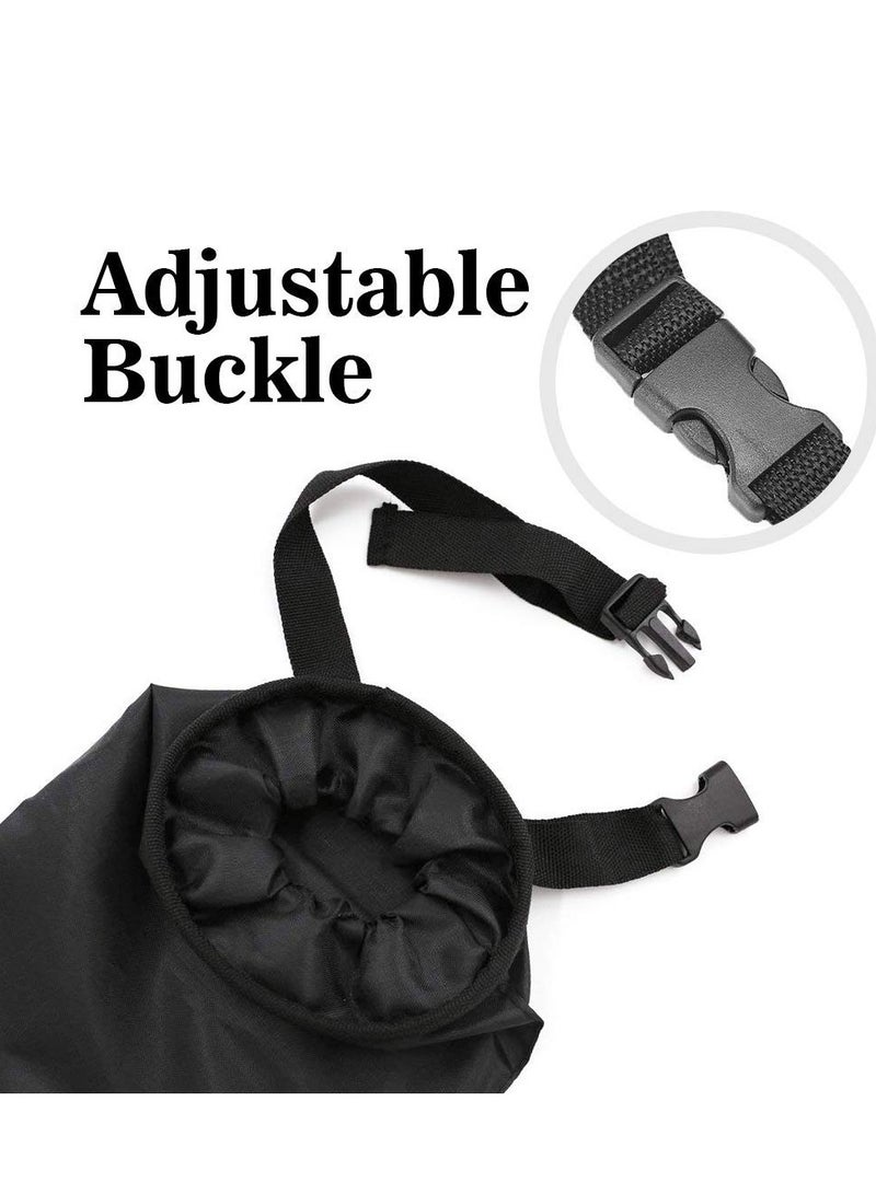 Halamodo Oxford Material Car Trash Bag Hanging，Universal Car Garbage Bag Back Seat Headrest Litter Trash Garbage Can (Black) - Image 3