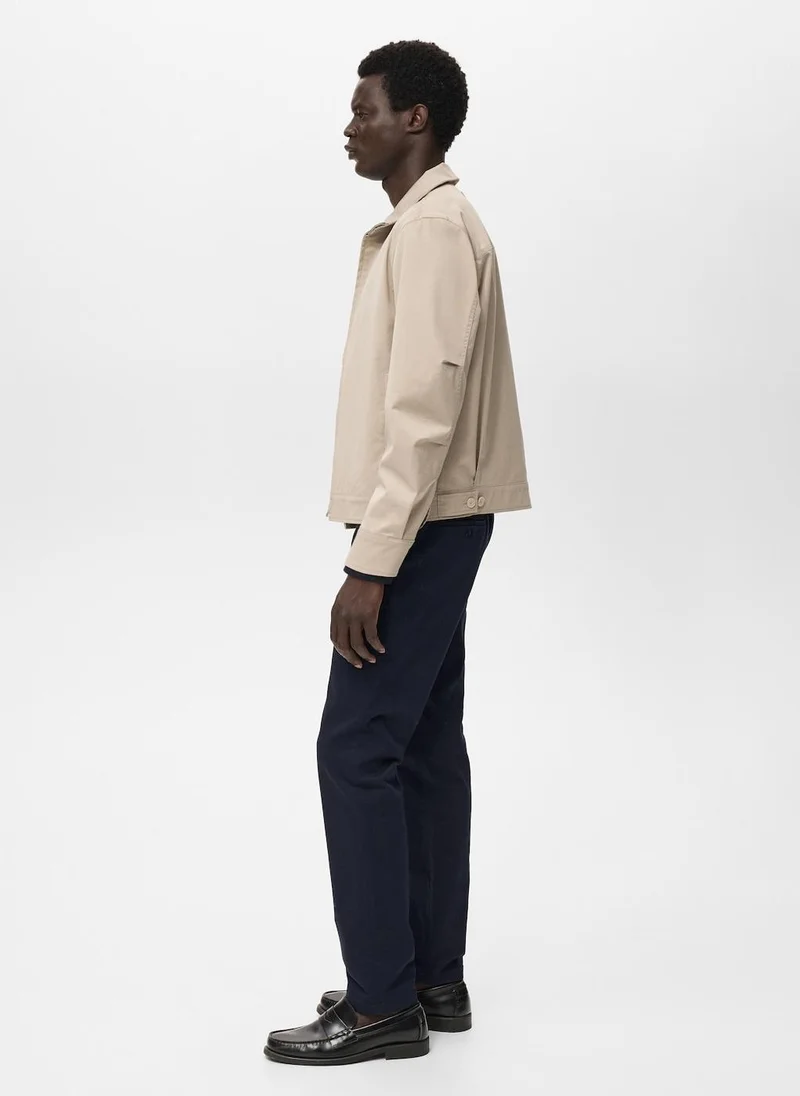 Mango Man Barna slim-fit twill chino trousers