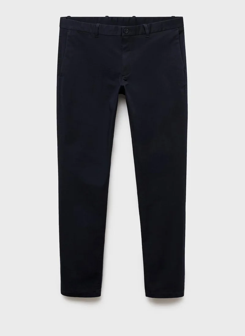 Mango Man Barna slim-fit twill chino trousers