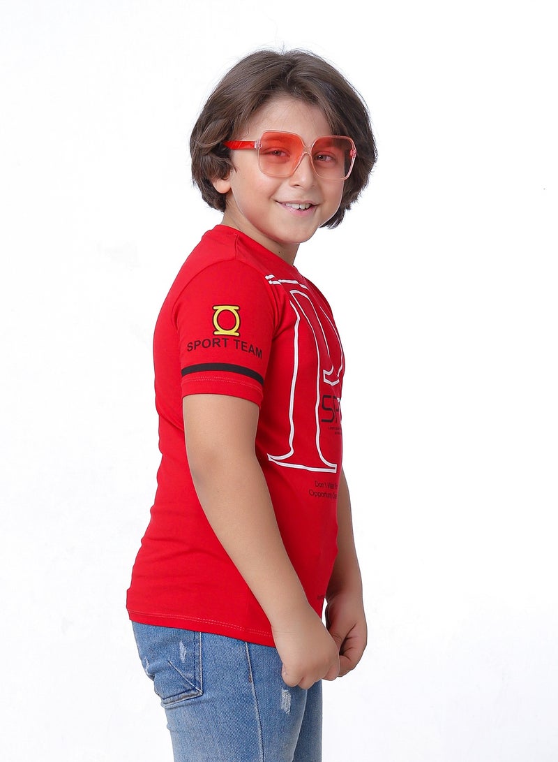 بيبو تيشيرت اولادى نصف كم مطبوع - Image 3