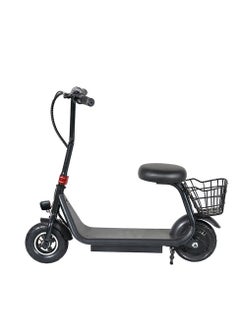 Crony JL005 Kids Electric Scooter Mini Harley E-Bike 250W 36V/4.8AH, 20-35KM/H, LED Headlamp, Foldable Ride-On with Luggage Tray, Drum Brakes, 5-10KM Range, Durable Iron Frame, Lightweight 60KG Capacity, Rechargeable Battery Powered Scooter for Outdoor Fun, Black Electric Moped Bike for Children Ages 6+，Black  - Image 2