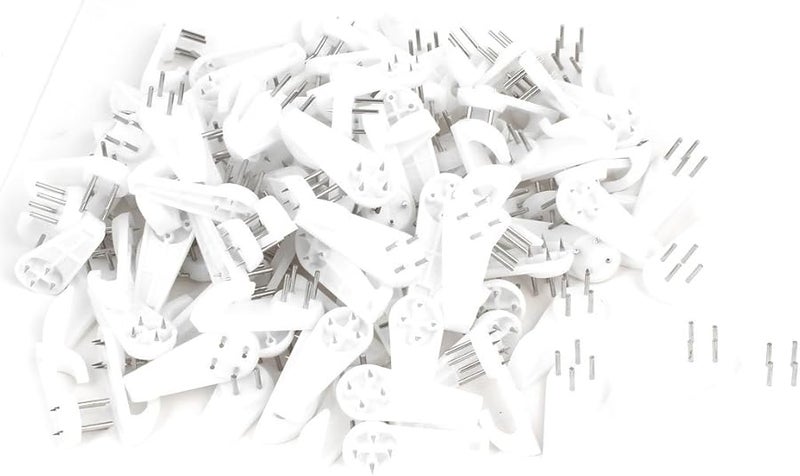 White Wall Mount Picture Frame Hanging Hook Hanger Non Trace 200 PCS - Image 1
