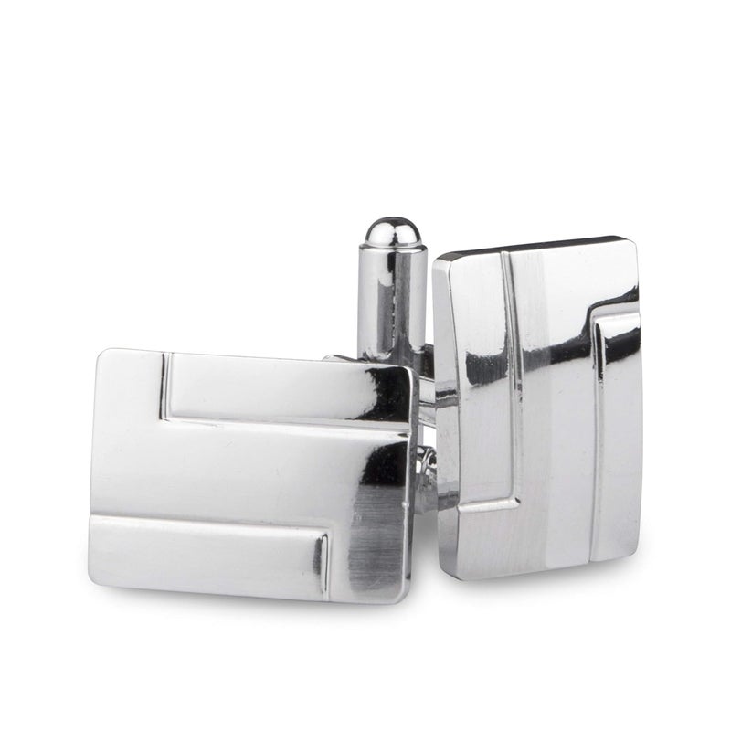 Kovove The Bling Fling Silver Coloured Cufflinks - Image 1