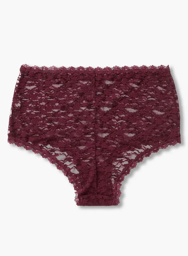 Splash FAV Briefs Boyshorts Mid Waist Floral Lace