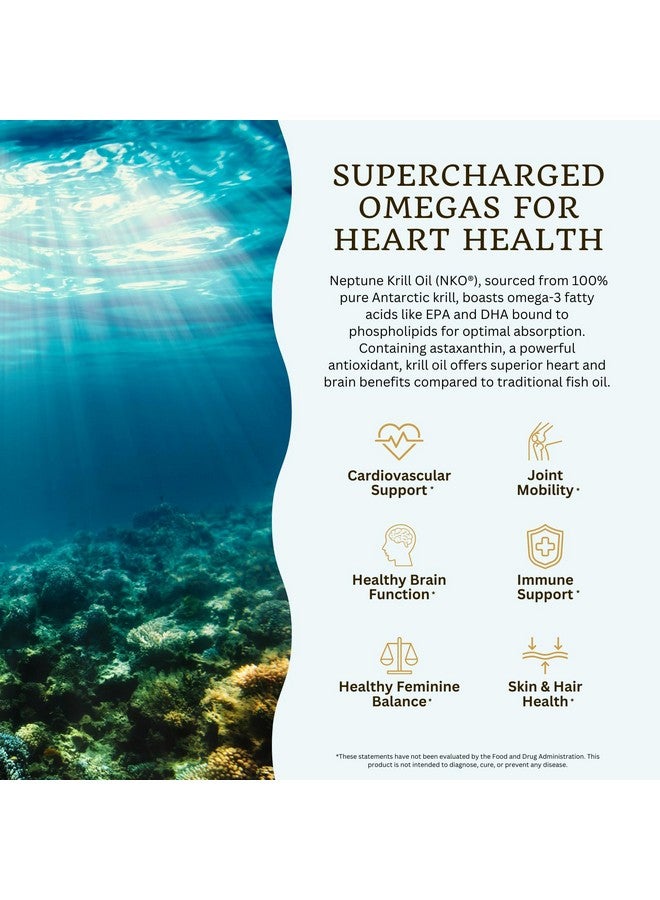VTC VitaTradingCo. Krill Omega-3 Oil Supplement | 100mg Pure Antarctic Neptune Krill Oil (NKO) | EPA & DHA Astaxanthin | Brain, Heart, Joint & Eye Support | 60 Softgels - Image 5