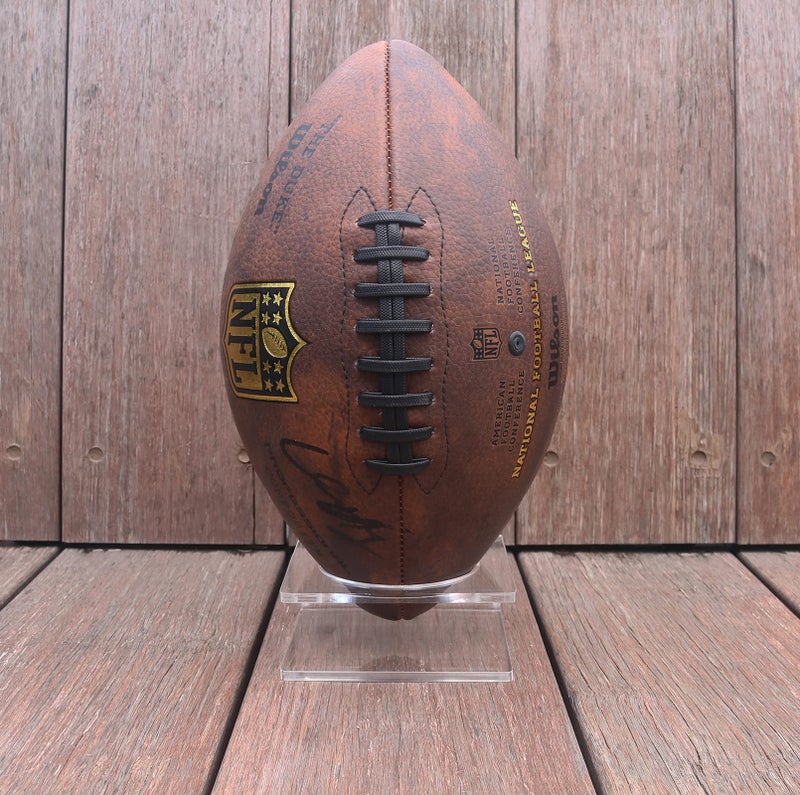 HillSpring Clear Display Stand for Football Basketball Volleyball Soccer Ball Acrylic Mineral Collection Holder