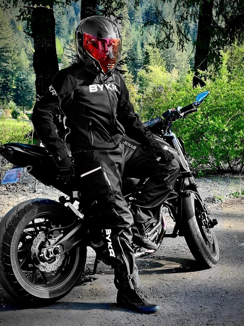 BYKR Mesh Motorcycle Jacket for Men - Breathable Protective Riding Gear - Image 2