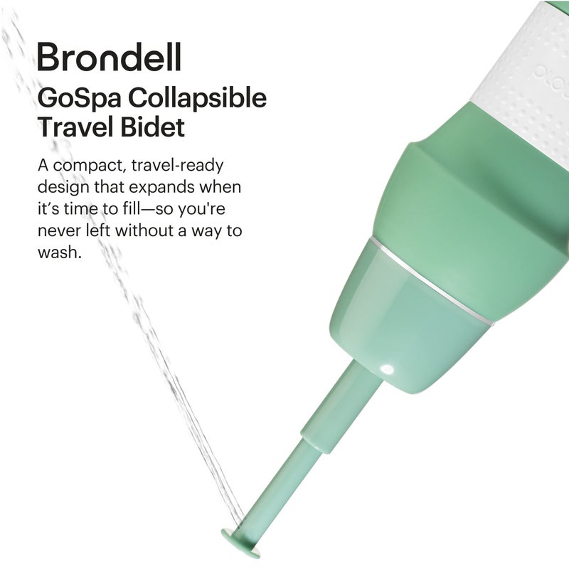 Brondell Bidet GoSpa Collapsible Travel Bidet, Compact and Discreet, with Travel Bag, 500ml, in Black - Image 2