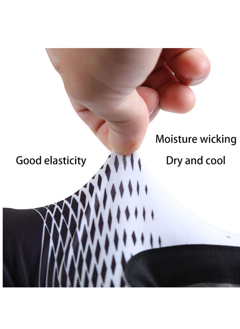 SYOSI - Cycling Gloves Breathable Anti Slip Shock Absorbing Mountain Bike Gloves Adult Bicycle Half Finger Gloves Gym Motorcycle Lightweight Mountain Bike Gloves suit for Outdoor Sporting Activities (L) - Image 1