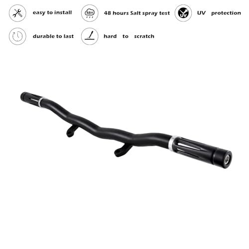Kinglemc Flat-Out Crash Bar Engine Guard Highway Freeway Bar for Harley Davidson Sportsters Nightster H1250S RH975 (Black) - Image 2