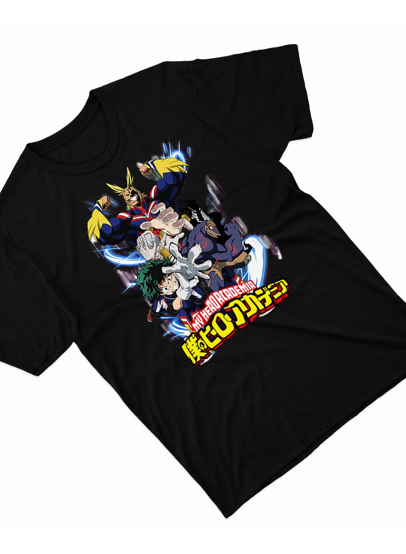 Fashion World Cotton T-shirt Printed with High-quality Anime My hero academy - Image 2
