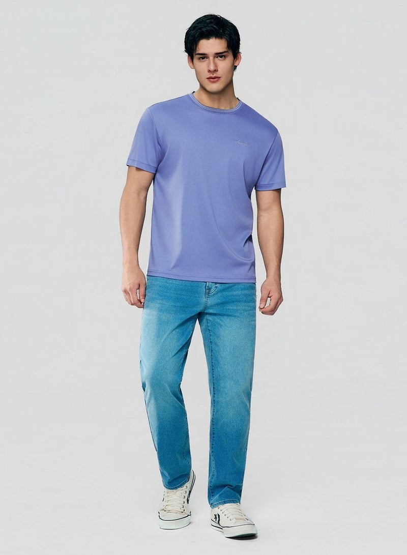 GIORDANO Men's Slim Fit Liquid Touch Cotton Tee - Image 2
