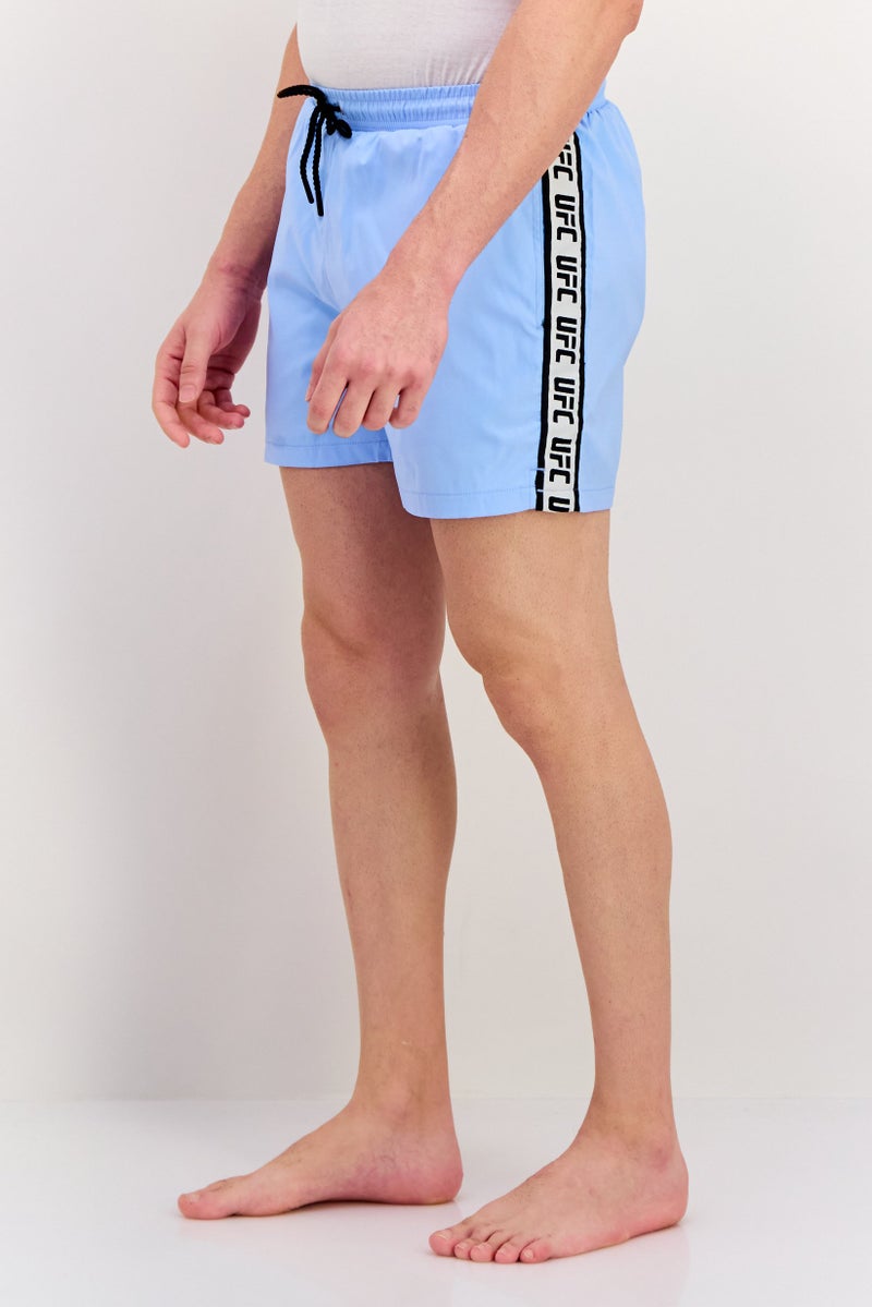 Ufc Men Brand Logo Board Shorts, Light Blue - Image 2