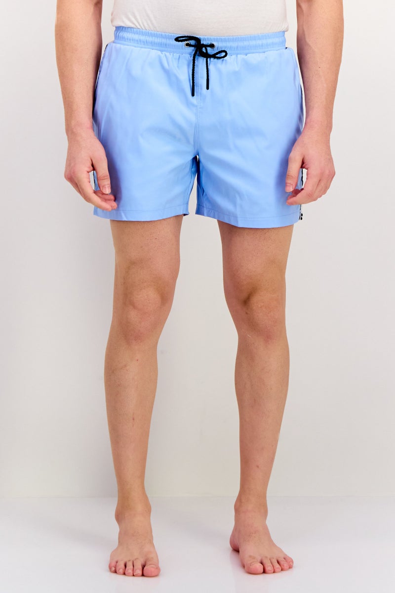 Ufc Men Brand Logo Board Shorts, Light Blue - Image 1