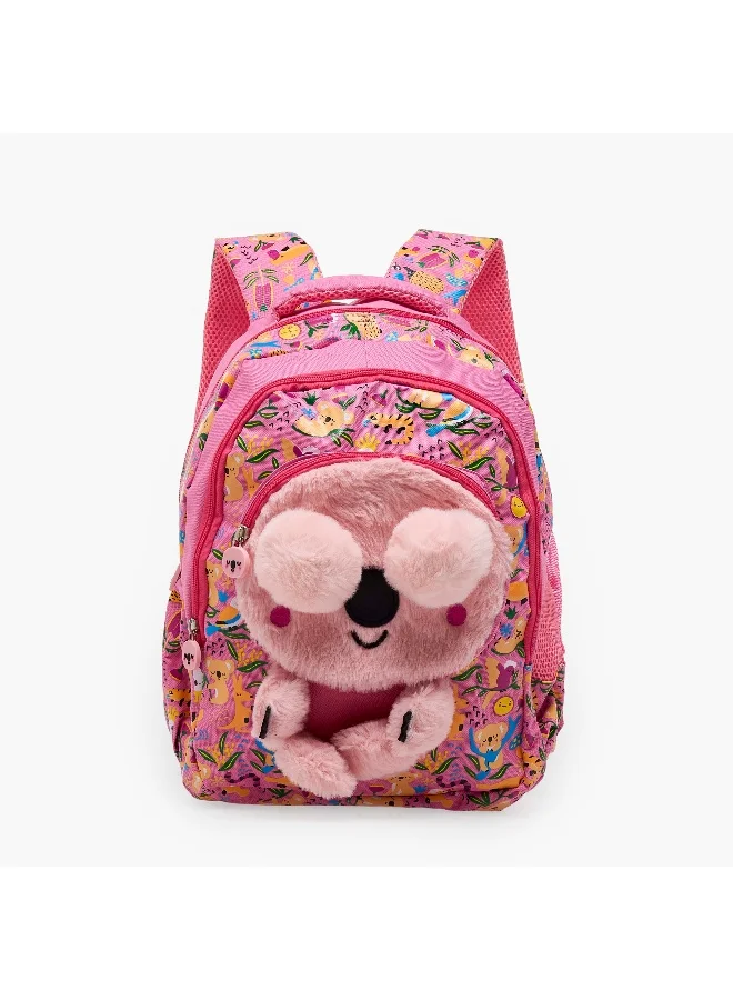 Lifestyle Backpack-14 Inch-Koala-3 Cmprt (600D/Pvc) Peach \ 36X28X12