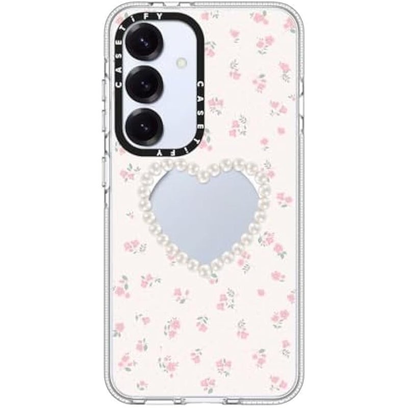 CASETIFY Magnetic Clear Galaxy S25 Case 【Compatible with Magsafe】 - Pearly Heart - Image 2