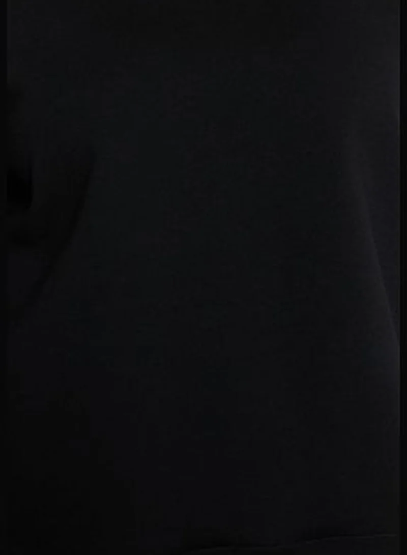 trendyol Black Thick Knitted Sweatshirt TBBAW24AO00030