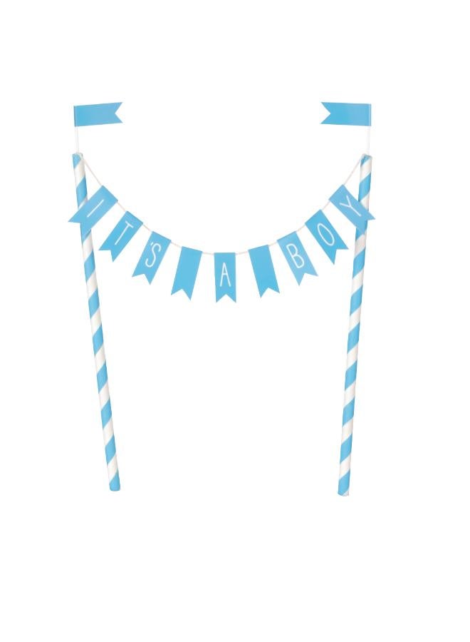 Unique It'S A Boy Baby Shower Bunting Cake Topper