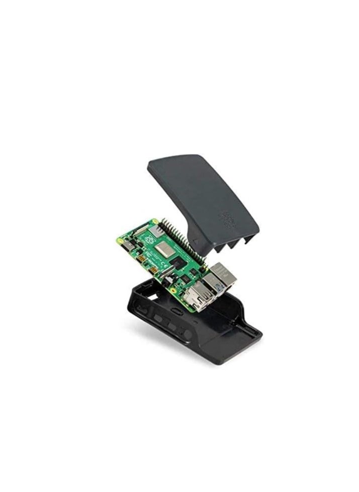 Raspberry Pi - Official Raspberry Pi 4 Case Black and Grey - Image 1