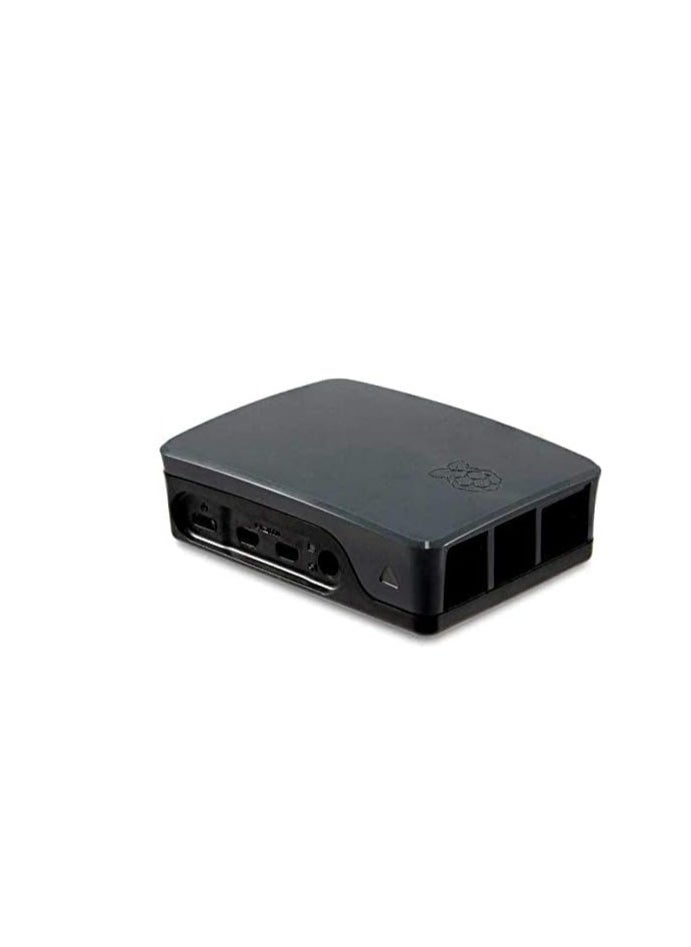 Raspberry Pi - Official Raspberry Pi 4 Case Black and Grey - Image 1