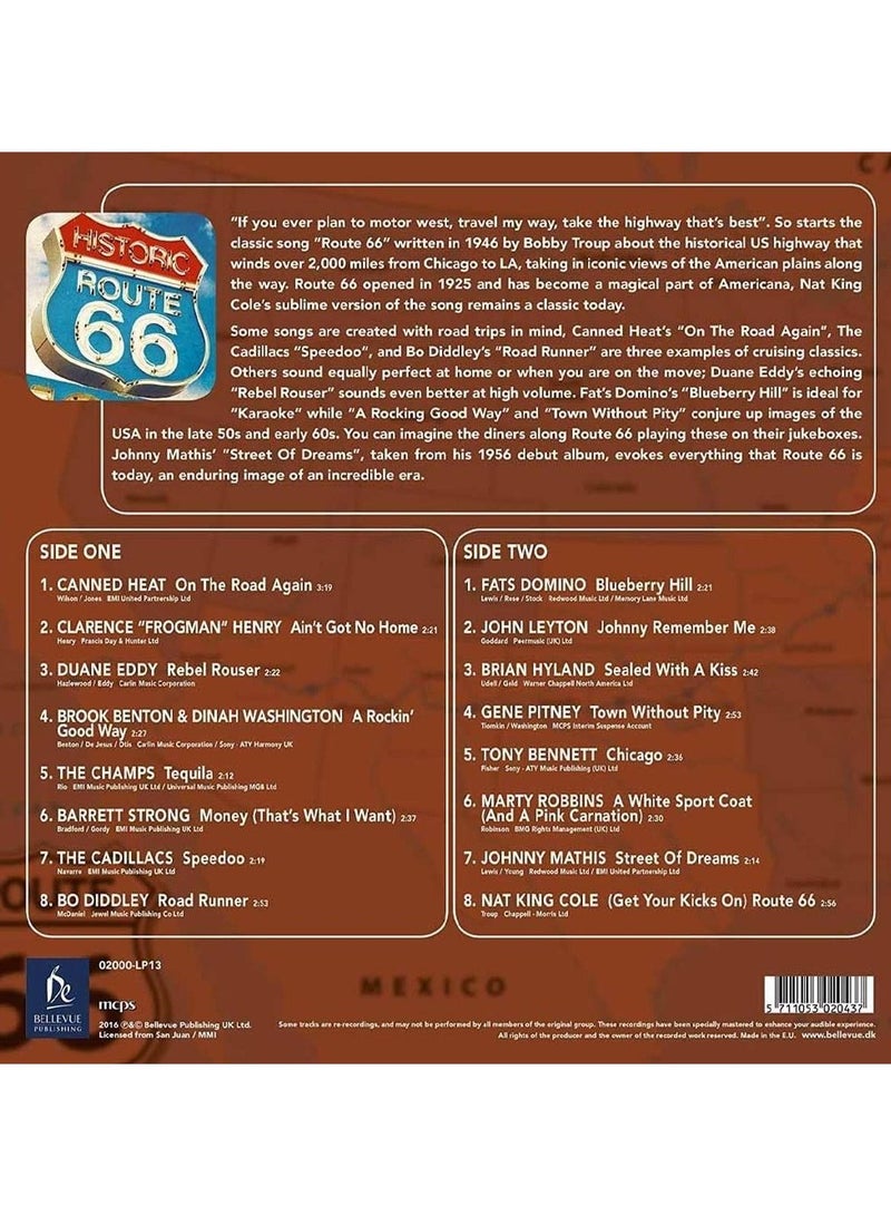 Bellvue Publishing Route 66 Various Artists Compilation LP Vinyl Record  - Image 2