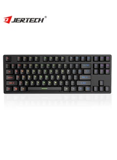 JERTECH Professional wired computer gaming keyboard, 87 keys in English, model - JK510 (RGB)  - Image 1